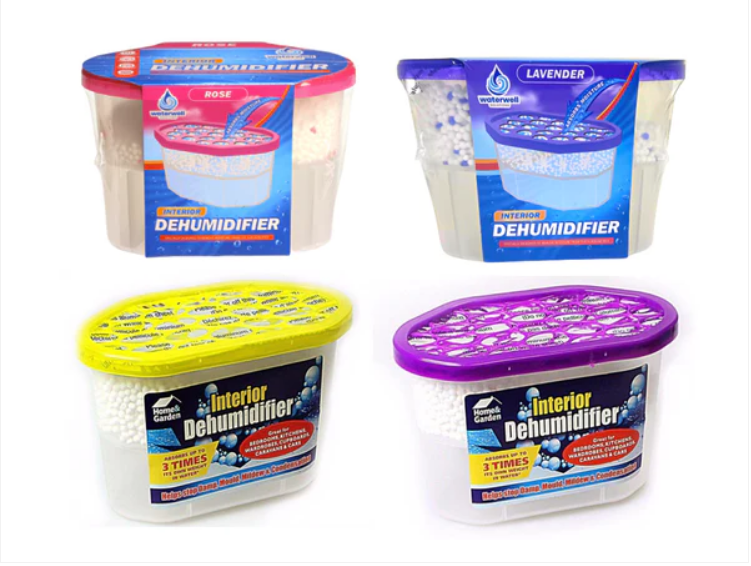 IIGEurope Wardrobe Interior Dehumidifier Box 500ml Rose