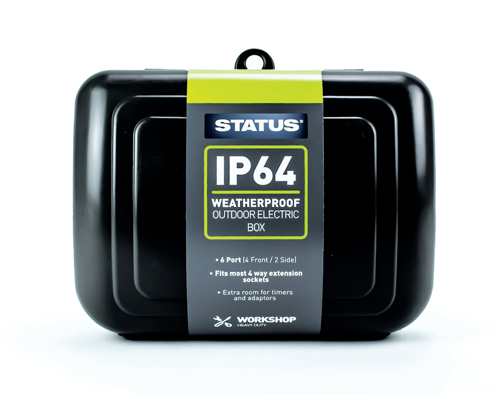 IP64 - Black - outdoor weather Box - 1 pk