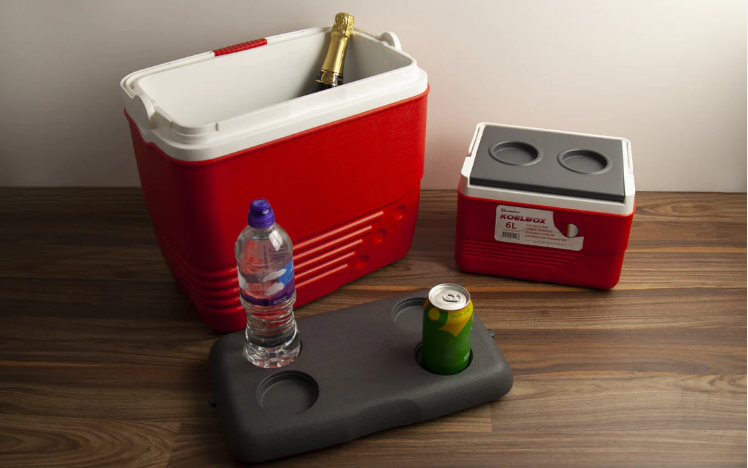 Ice Chest Cool Box Set 2pcs 6 / 25 Litre Red