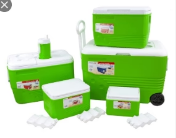Ice Cool Box Outdoors Chest Set 6 Piece Green 1.25L / 6L / 14L / 31L / 60L