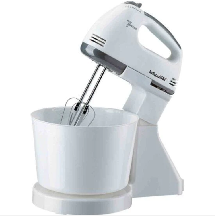 Infapower’s 7 Speed Hand Mixer With Bowl And Stand