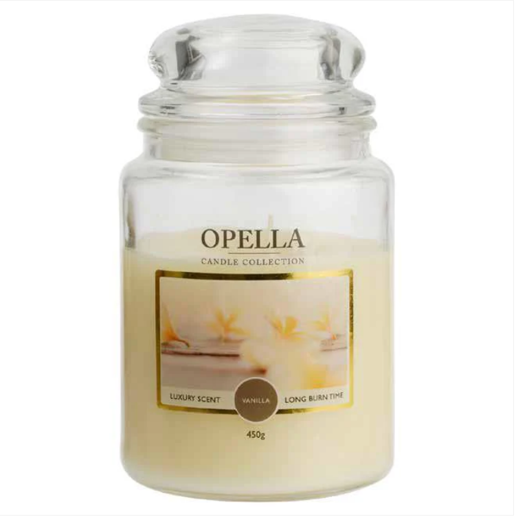 Jumbo Jar Opella Candle Vanilla Home Comforts