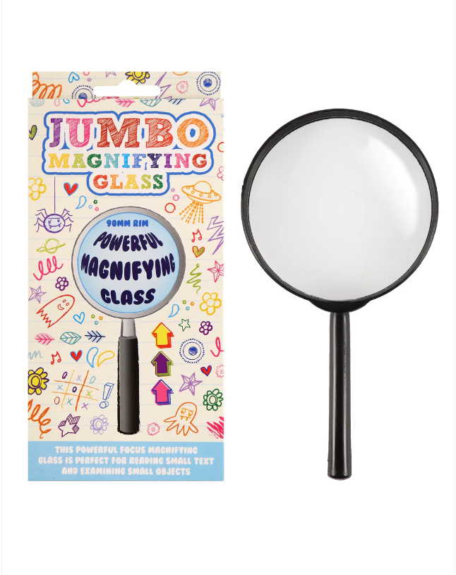 Jumbo Magnifying Glass 90mm Ring 17.5cm