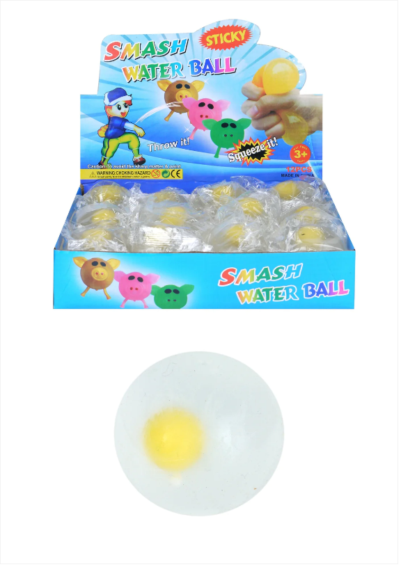 Kids Adults Splat Egg One Yolk Stress Reliever Ball Toy 7cm
