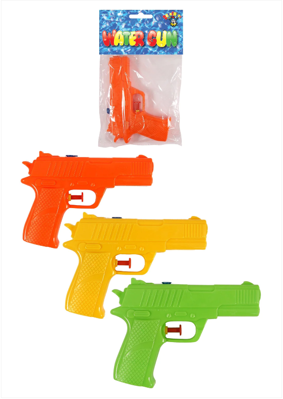 Kids Fun Outdoor Fake Rifle Water Gun 3 Assorted Colours 15cm