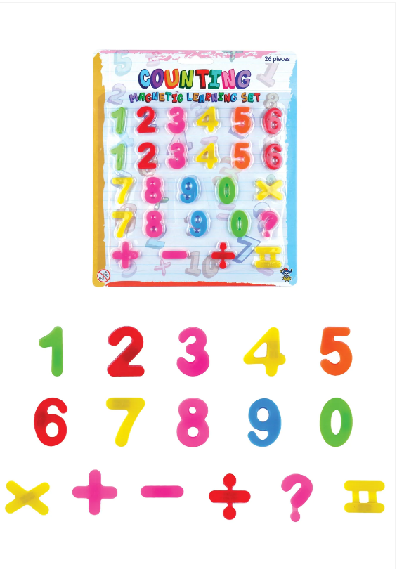 Kids Learning Teaching Magnetic Toy Numbers Set 2.5cm 26 Pack