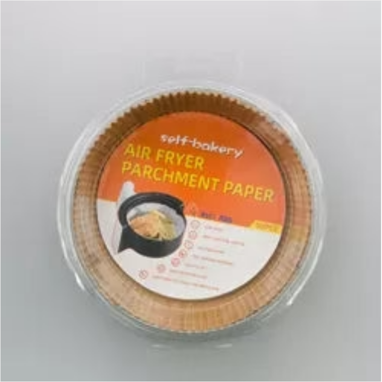 Kitchen Baking Brown Air Fryer Paper Liners Round 160 x 45 mm 100pcs