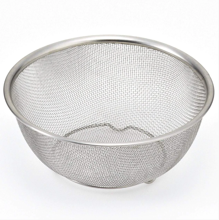 Kitchen Food Prep Stainless Steel Mesh Sieve Basket Taller Baim Basket 25cm