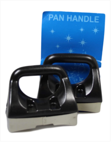 Kitchen Prep Pan Handle Easily Attachable Black Pack Of 2
