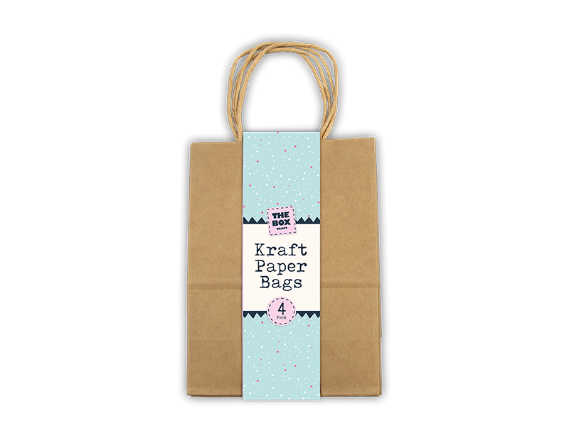 Kraft Bags 4pk