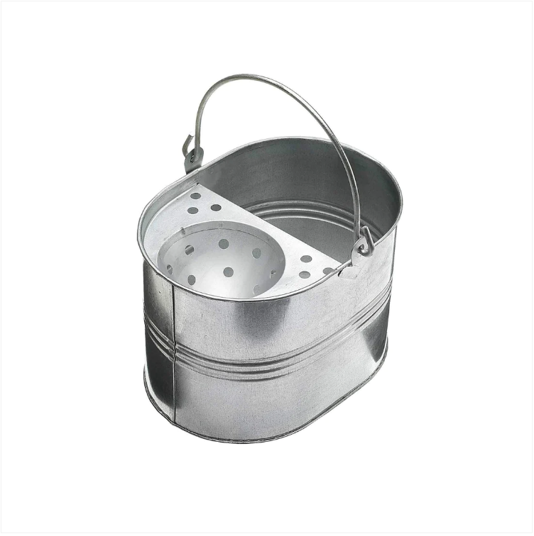 LUNEX Heavy Duty Galvanized Metal Mop Bucket 32cm x 23cm