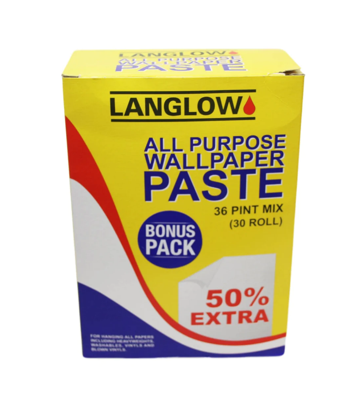 LangLow All Purpose WALLPAPER Paste Bonus Pack 50% Extra 36 Pint Mix Suitable For All