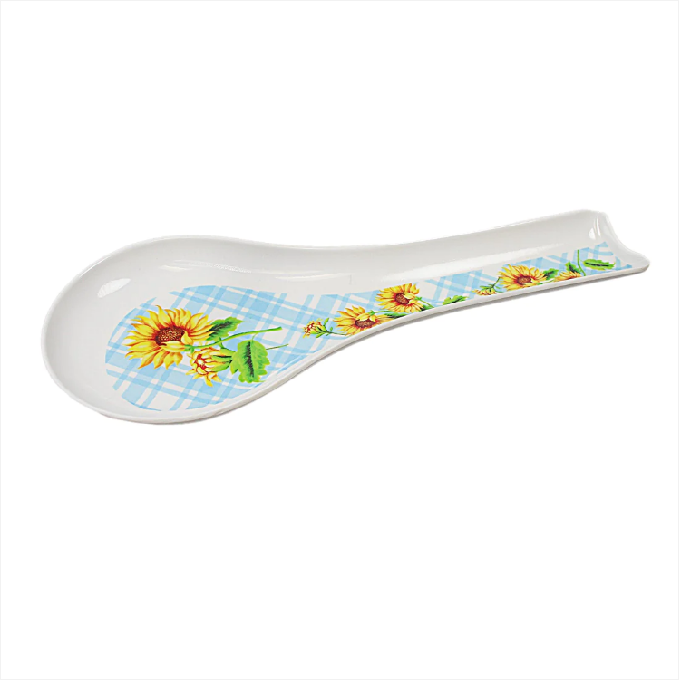 Large Plastic Kitchen Cooking Spoon Rest Printed Design Assorted Designs