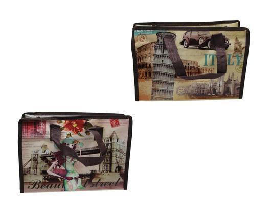 Large Plastic Shopping Laundry Bag Printed Design Multipurpose Use 80cm x 55cm