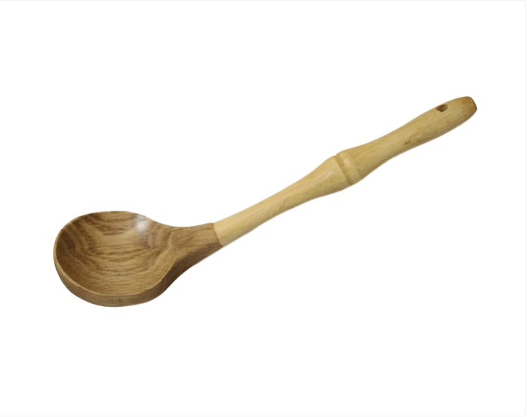 Large Wooden Bamboo Cooking Spoon Kitchen Home 30cm