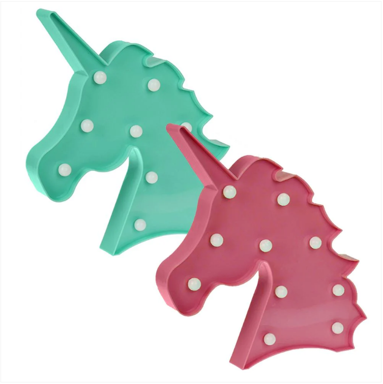 Light Up LED Unicorn Battery Operated Assorted Colours