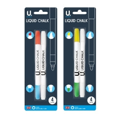 Liquid Chalk, 2pk Assorted