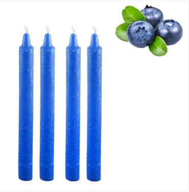 Long Scented Wax Candles Multi Colours 20cm Pack of 4 Assorted Scents
