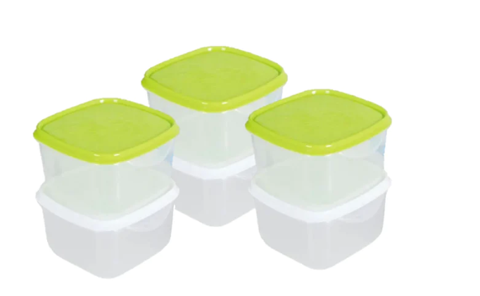Mini Storage Containers Square 80ml Pack of 6