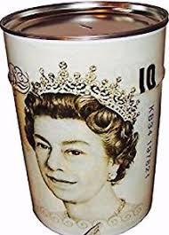 MTL (2.75) Large Coin Money Tin Piggy Bank Savings Box 17cm x 22cm