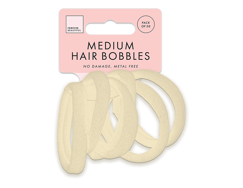 Medium Rolled Hair Bobbles 20pk