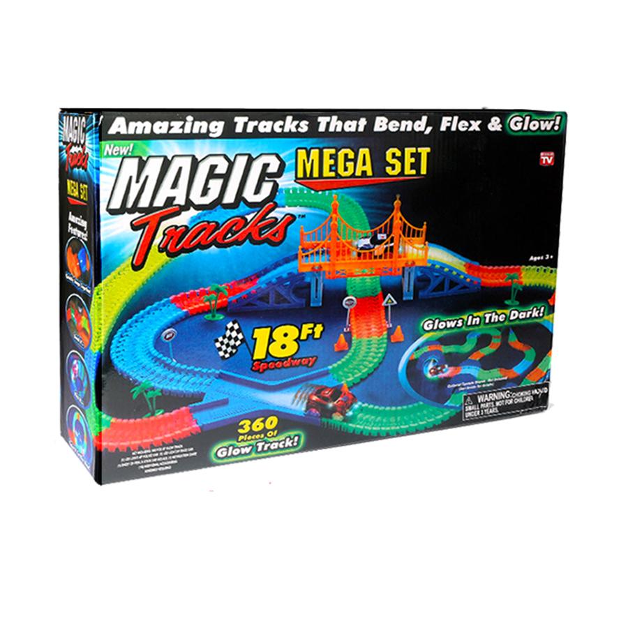 Mega 18ft Magic Tracks Mega Set Glow In The Dark Race Track