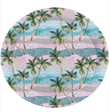 Melamine Round Serving Tray Size 2 Assorted Designs