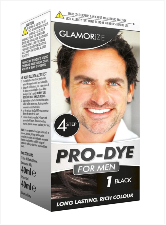 Men’s Black Hair Dye No.1 Long Lasting Rich Colour