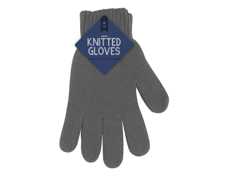 Mens Knitted Wool Gloves