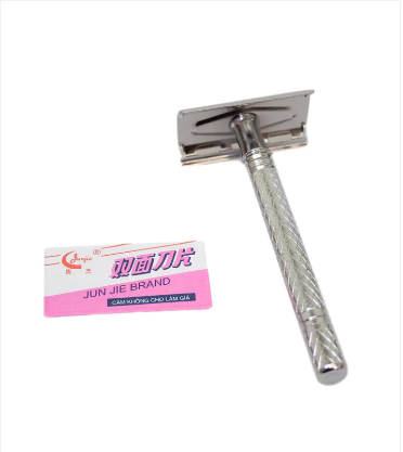 Mens Womens 3 Piece Razor Blade Stainless Steel Barbers Tool 10cm
