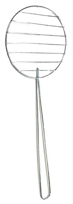 Metal Chapatti Grill with Long Handle 18 x 51 cm