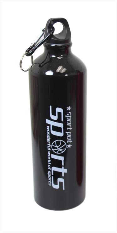 Metal Gym Sports Water Drinking Bottle Assorted Colours 22 x 7 cm