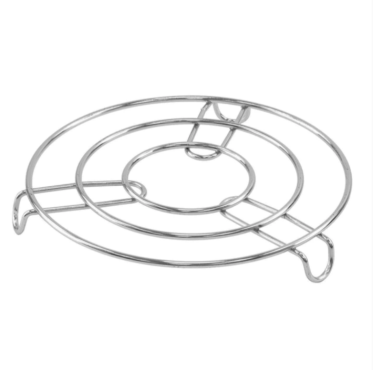 Metal Kitchen Pan Coaster Trivet Silver 20 cm