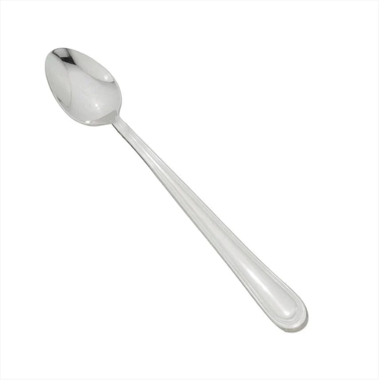Metal Long Ice Cream Dessert Latte Spoon 18.5 cm Pack of 6