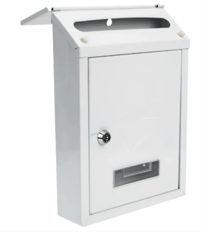 Metal Mail Letterbox 217 x 70 x 300 mm Assorted Colours