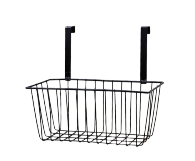 Metal Wire Hanging Storage Basket 28 x 12.5 x 12 cm Assorted Colours