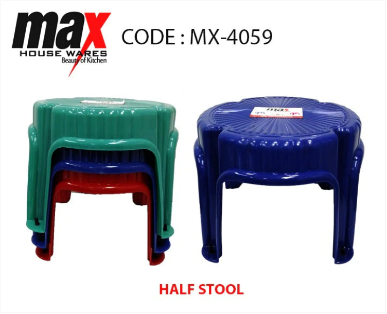 Mini Half Patla Stool Assorted Colours Home