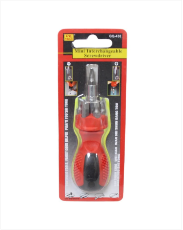 Mini Interchangeable Screwdriver DIY Screw Drilling Set 12cm