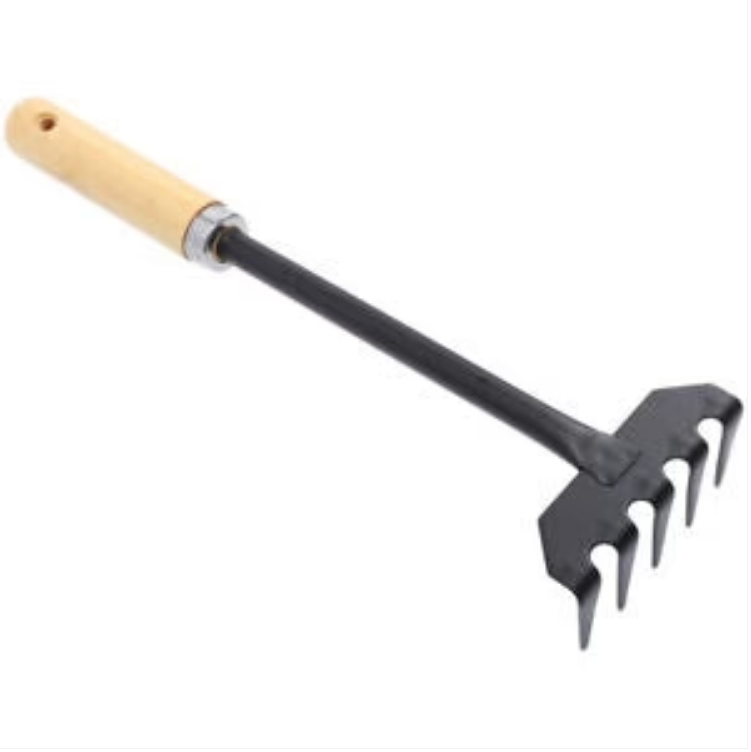 Mini Outdoor Garden Rake 5 Teeth 30 cm