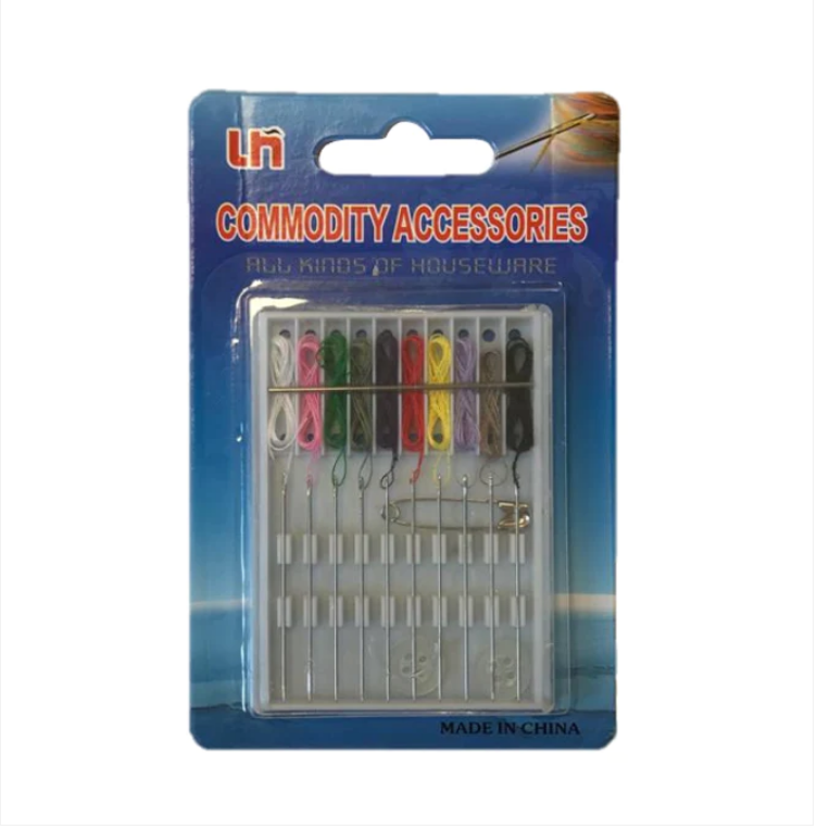 Mini Pocket Sewing Kit Needle and Thread Set 7 x 5 cm