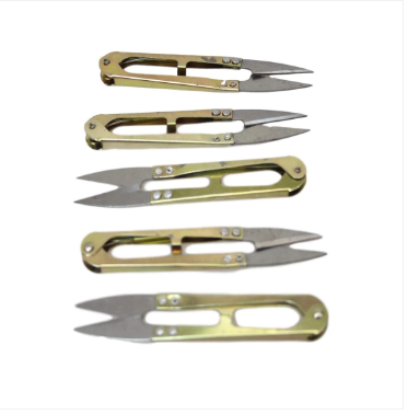 Mini Precision Cut Scissors Sewing Gold Plated Handle Scissors 5 Pack 10cm