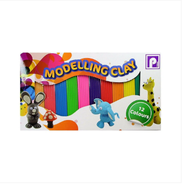 Modelling Clay 12 Assorted Colours Art & Craft