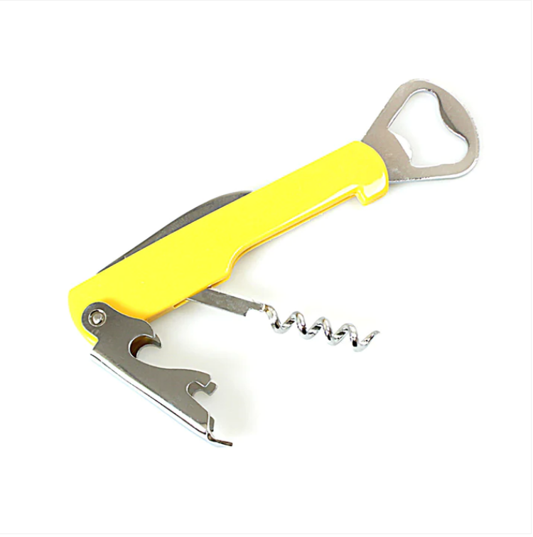 Multi Colours Purpose Corkscrew Bottle Opener Knife