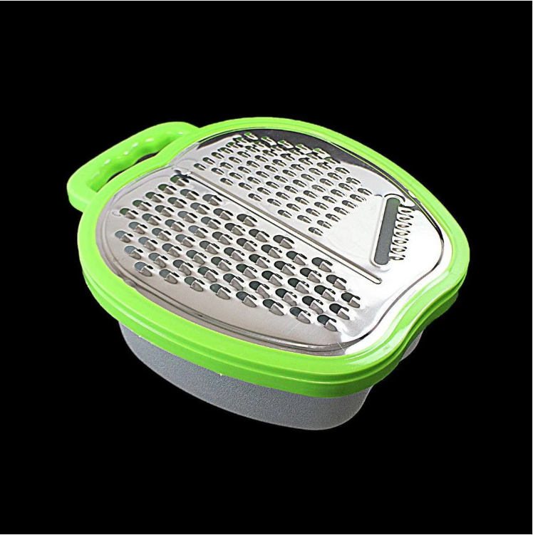 Multi Function Grater With Attached Container Ideal Food Prep Tool In 2 Colours Kitchen