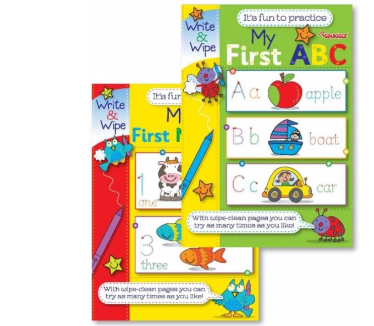 My First Numbers & ABC Write & Wipe Book