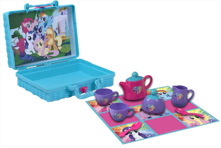 My Little Pony Children Kids Kitchen Play Tea Party Hamper Toy Playset