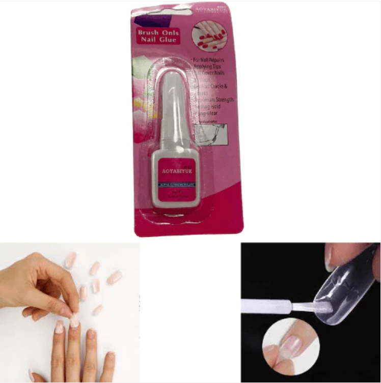 Nail Glue With Brush Application Maximum Strength