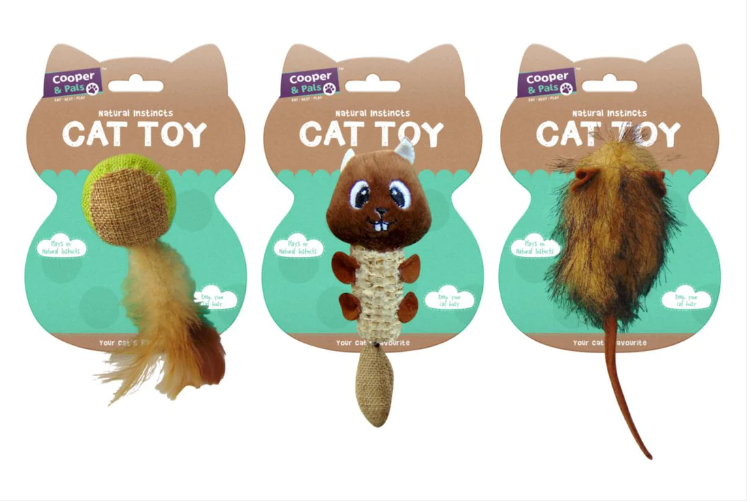 Natural Instincts Cat Toys 3 Assorted Designs