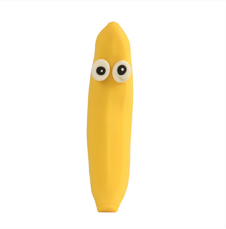 Naughty Nana Yellow Banana Squeezy Squishy Children's Fidget Toy