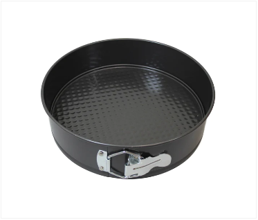 Non Stick Cake Tin Loose Base Baking Tray 3 Packs Square Circle Heat Tin